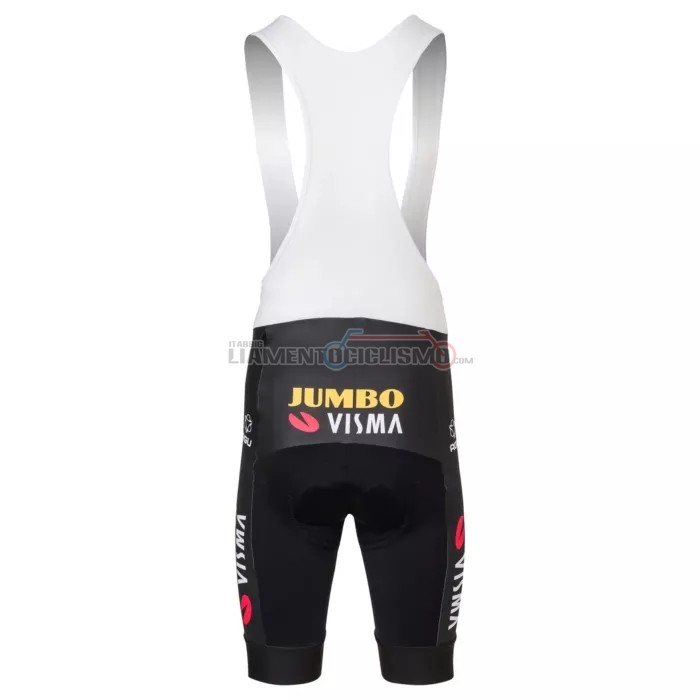 Abbigliamento Ciclismo Jumbo Visma Manica Corta 2022 Bianco